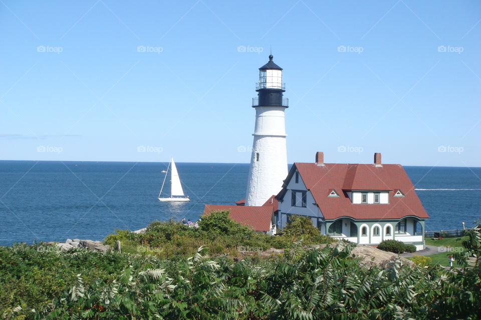 Portland Head Light. Portland Head Light is a lighthouse in Cape Elizabeth, Maine.
