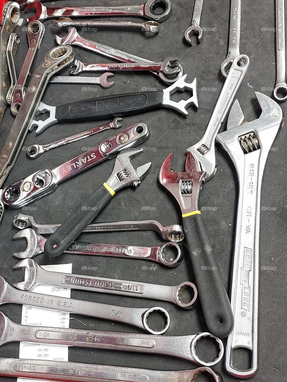Drawer full of wrenches