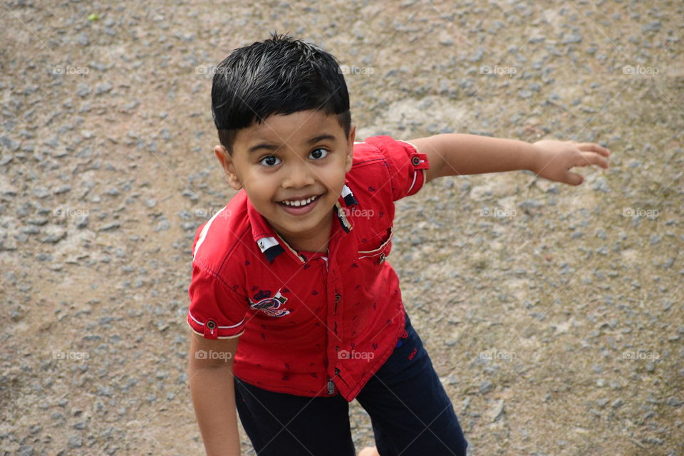 The most precious sight, the smile of a child