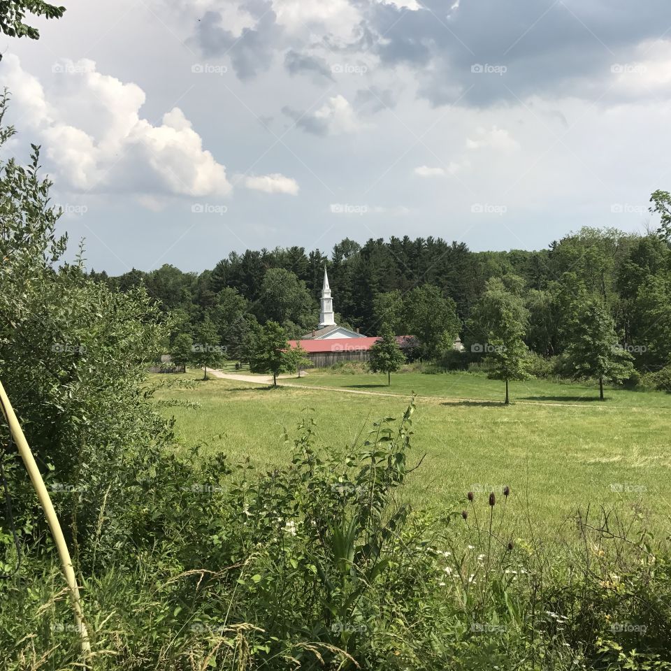 Church from afar