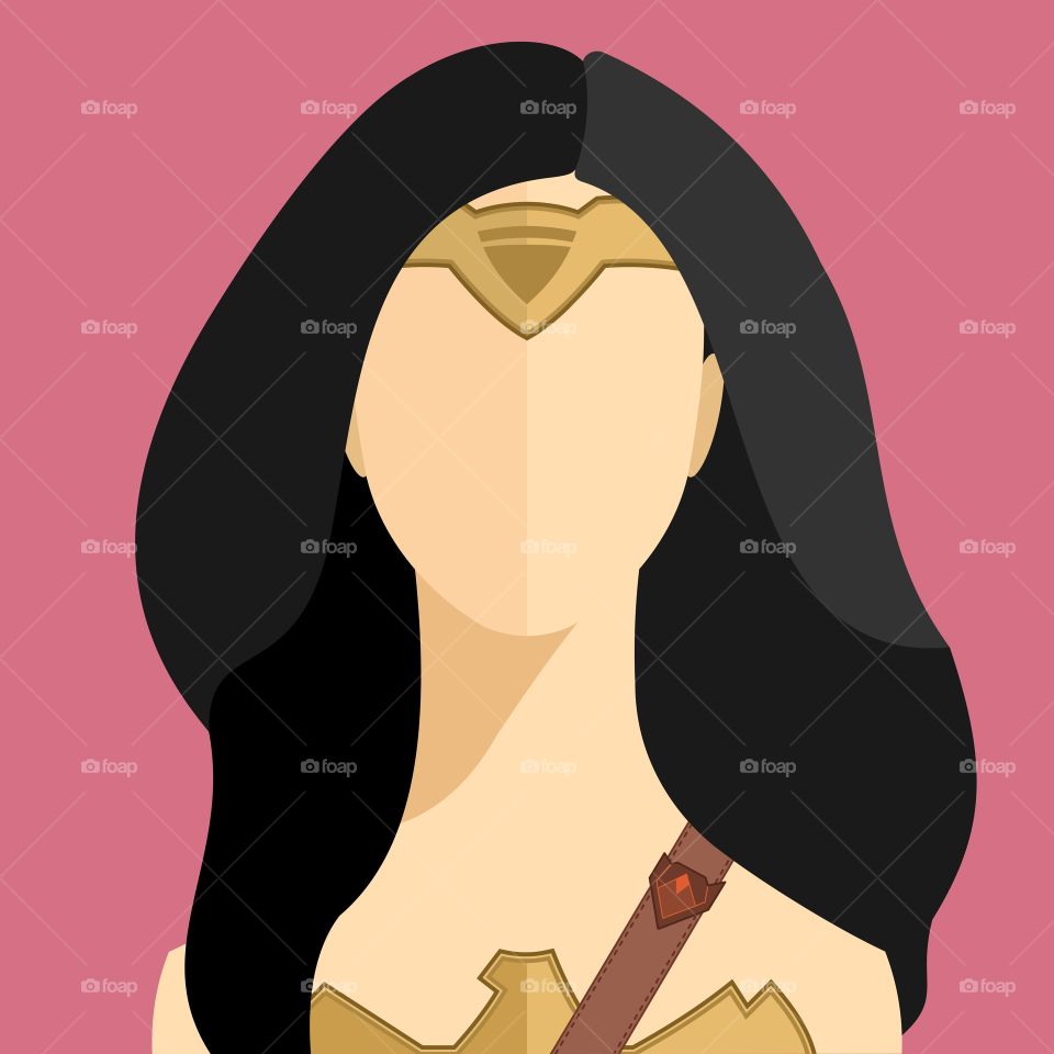 Wonder woman marvel illustration