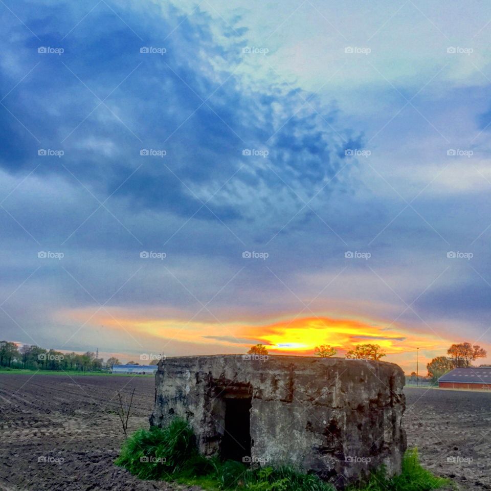 Bunker sunset 