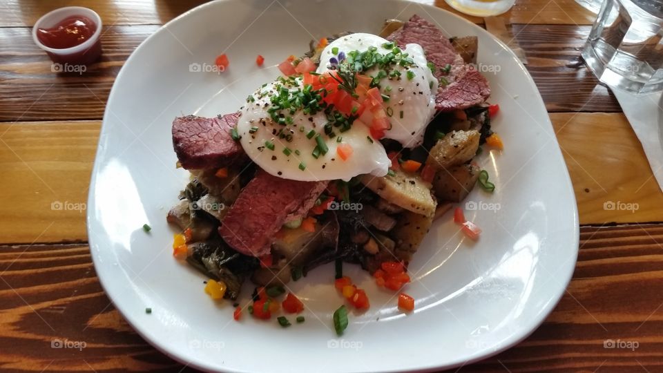 corn beef hash breakfast. The Butcher and the Baker, Seattle