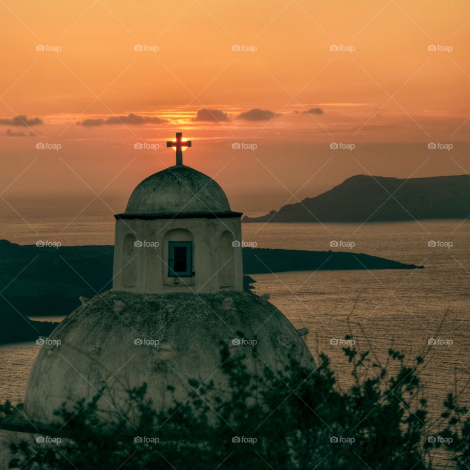 Sunset in Santorini