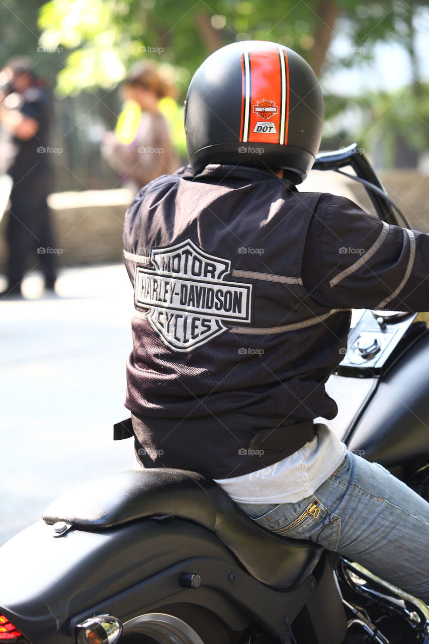 Harley Davidson biker