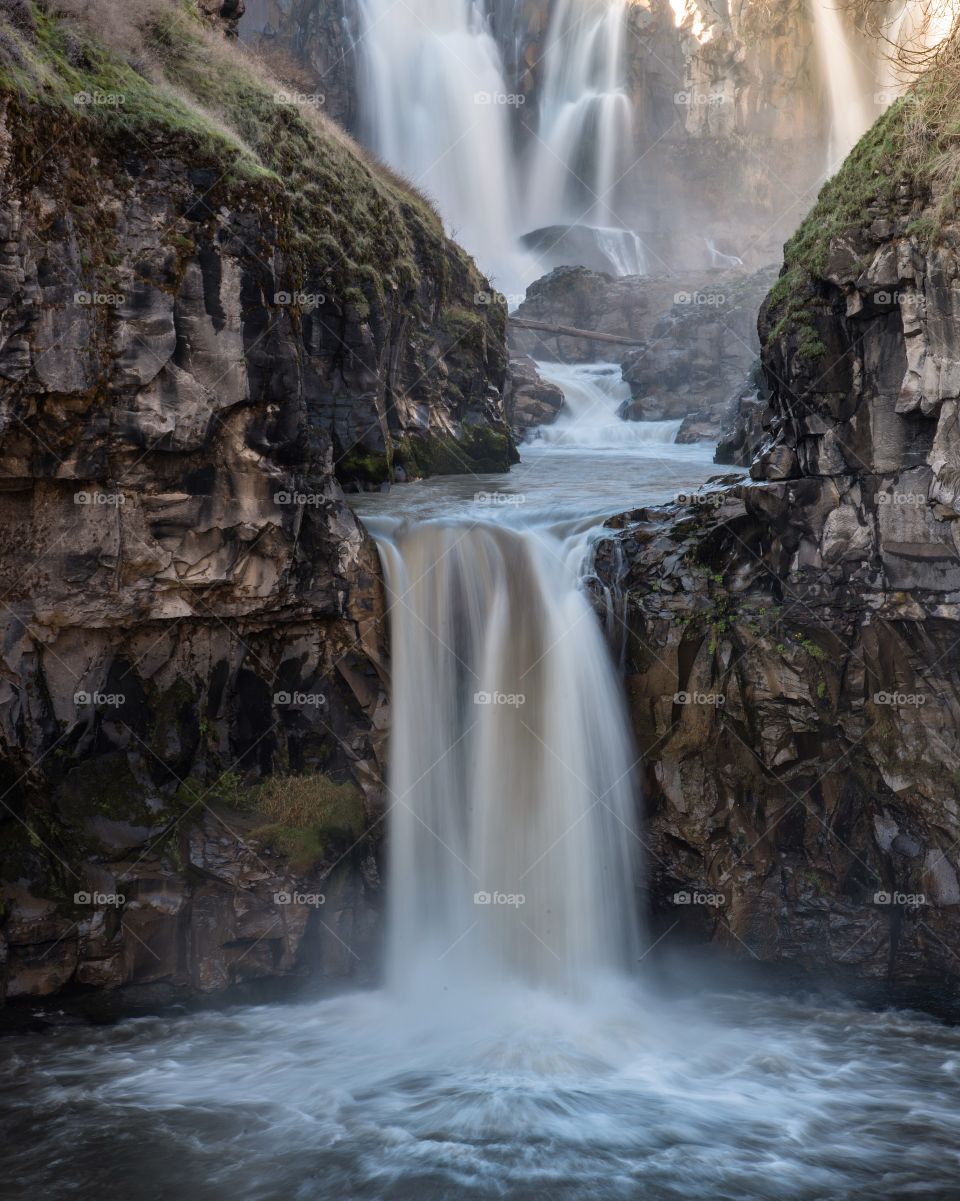 View of beautiful waterfalls
