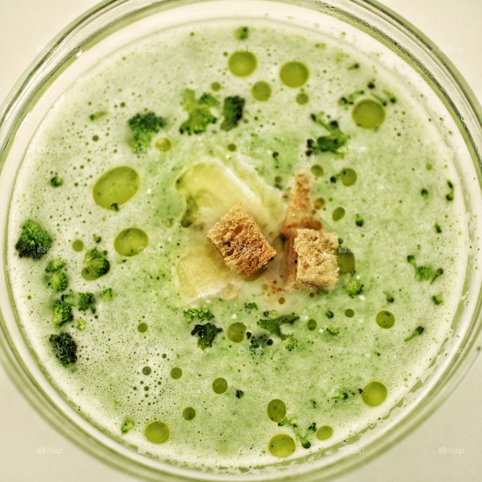 Broccoli soup. Healthy meal 