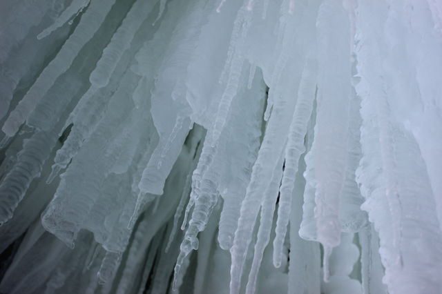 Icicles in Cave