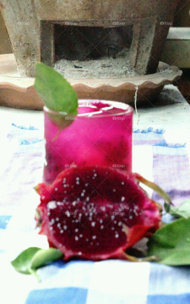 Homemade juice - Dragon fruit