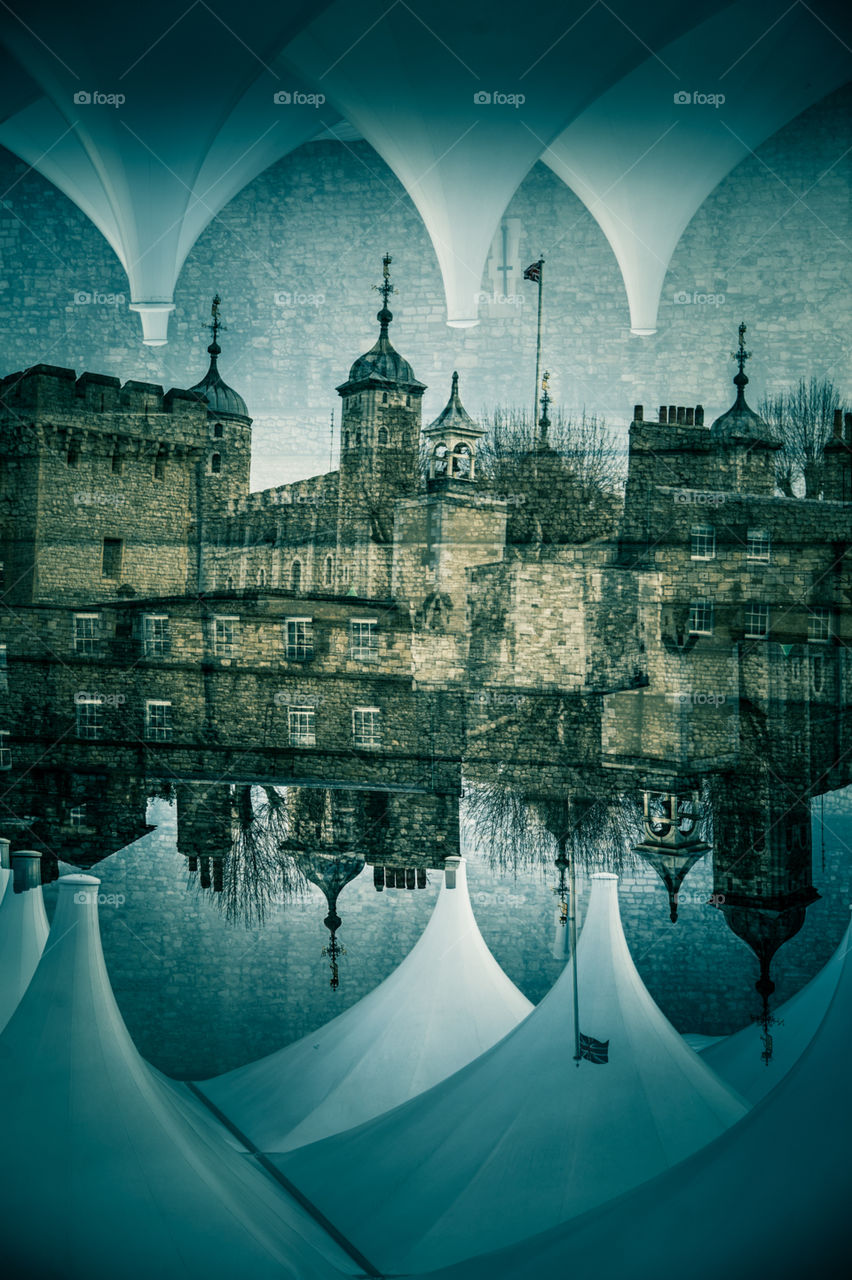 An interesting double exposure of London street patterns.