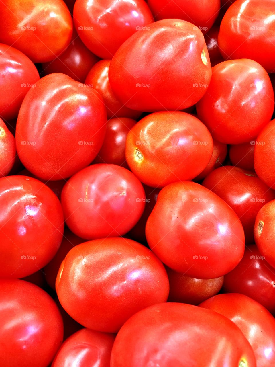 Full frame of tomatoes