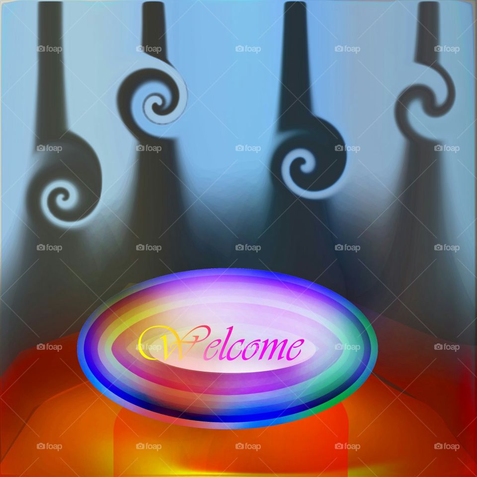 Welcome Text Art