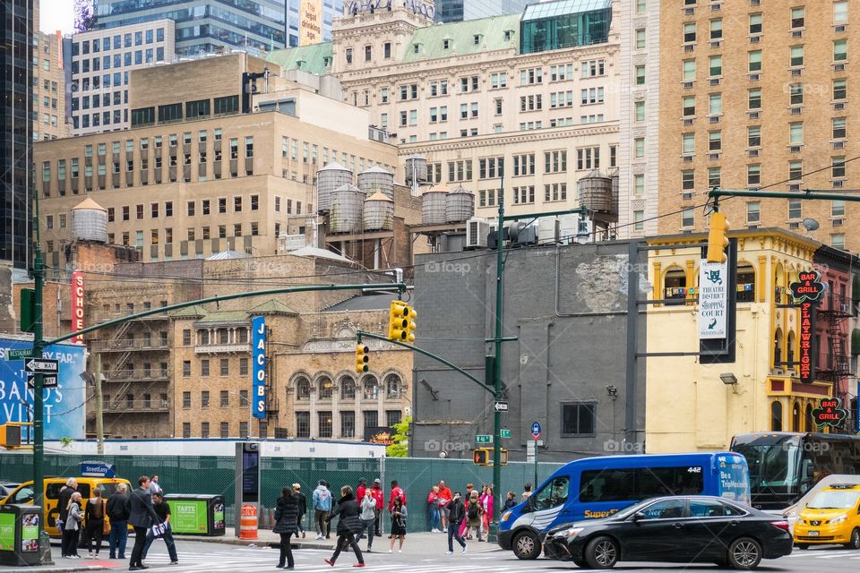 Crossroad at 8th Avenue in New York