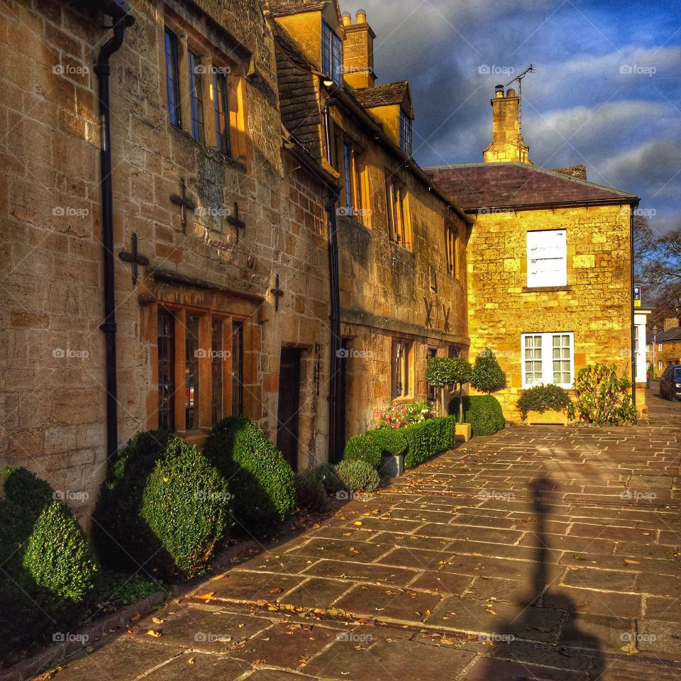 Houses along the high street - Chipping Campden Gloucestershire England UK