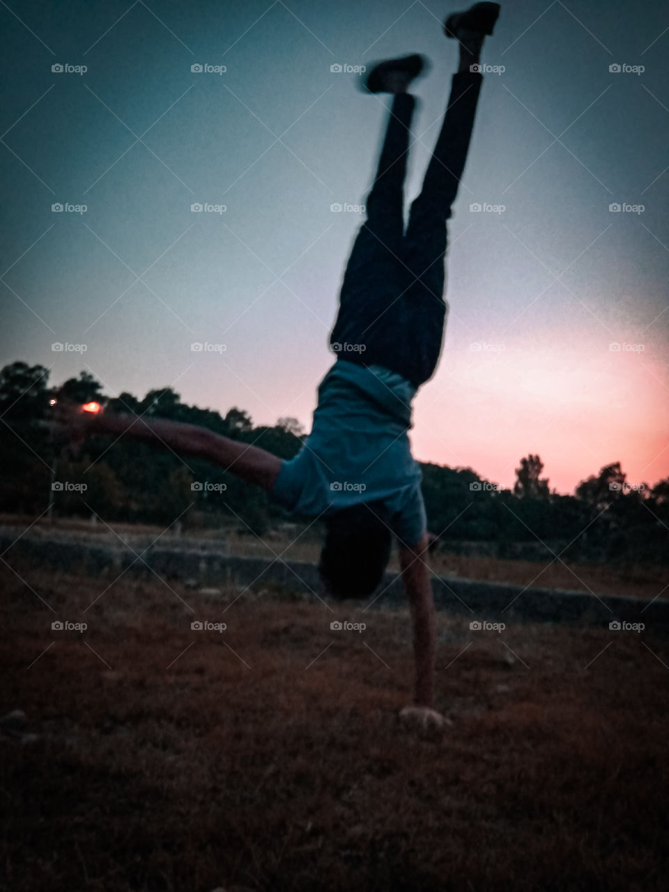 One atm handstand.