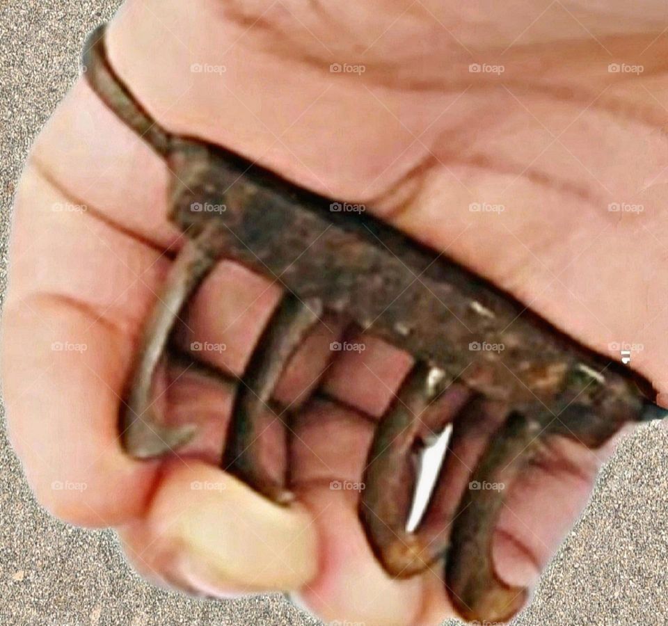 August 23, 2023 rajasthan india. Mughal ancient weapon Vaghanakh.