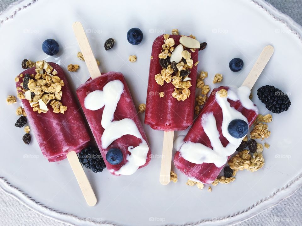 Ice cream in plate