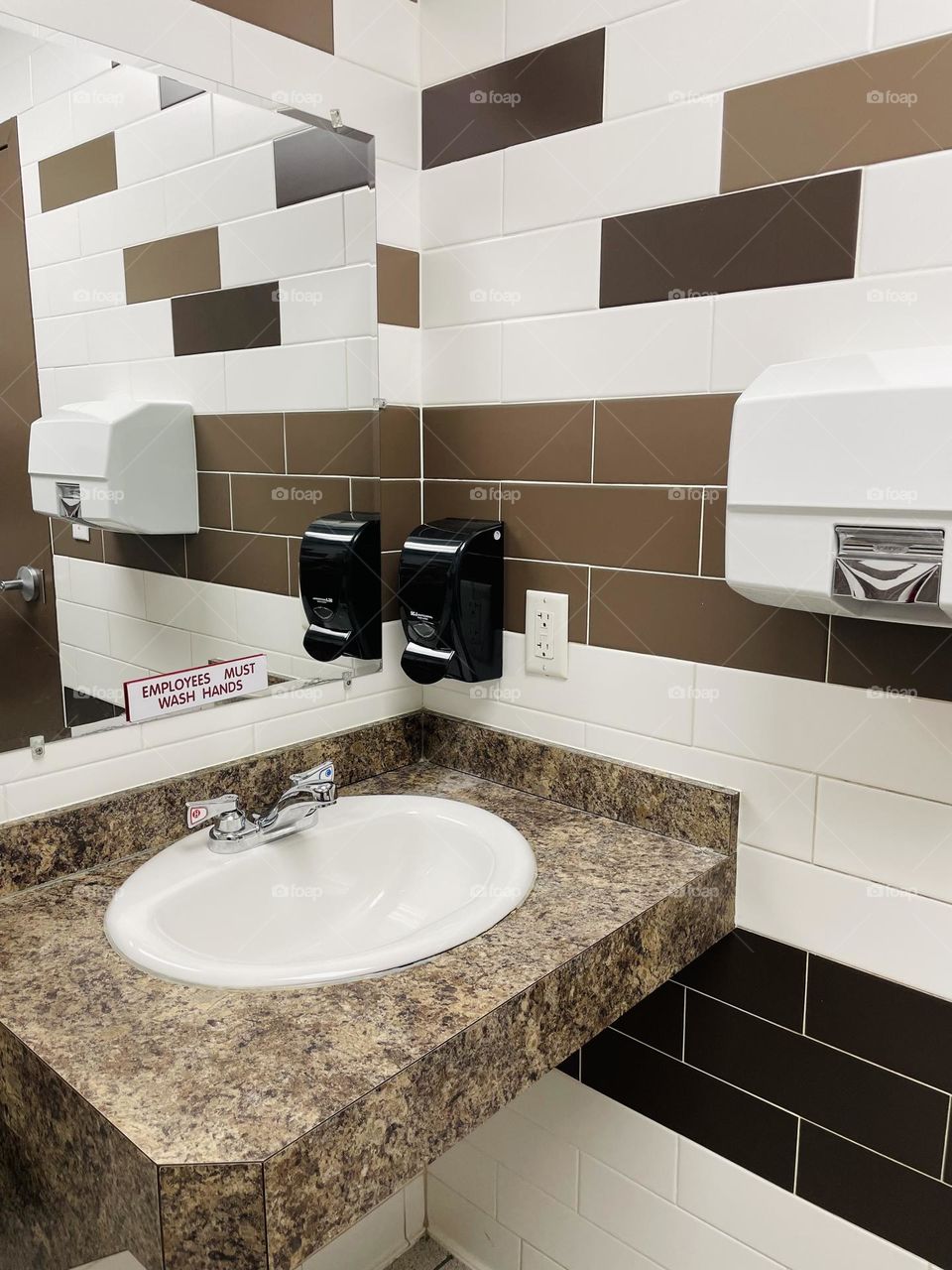 Using public restrooms, restroom in restaurant, clean bathrooms 