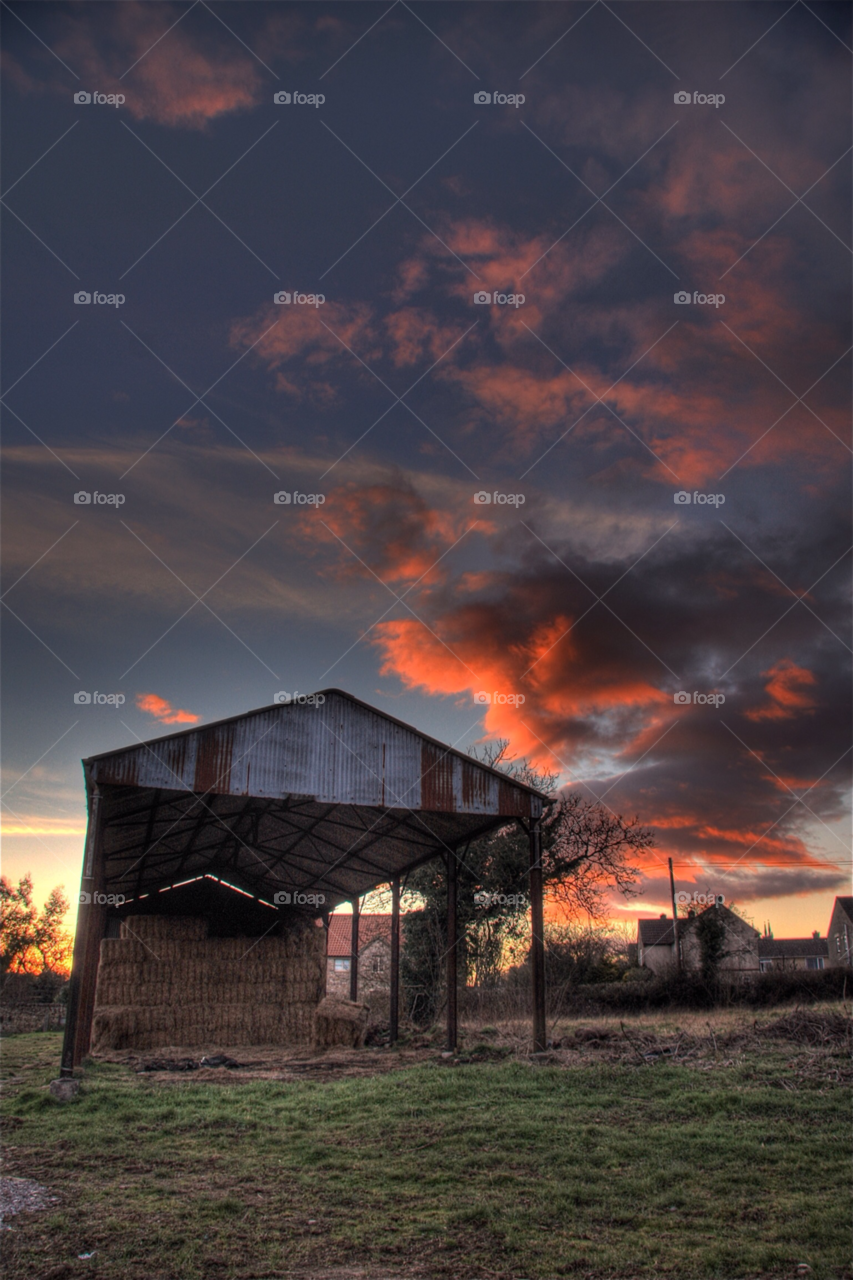 mells field nature sunset by maapu