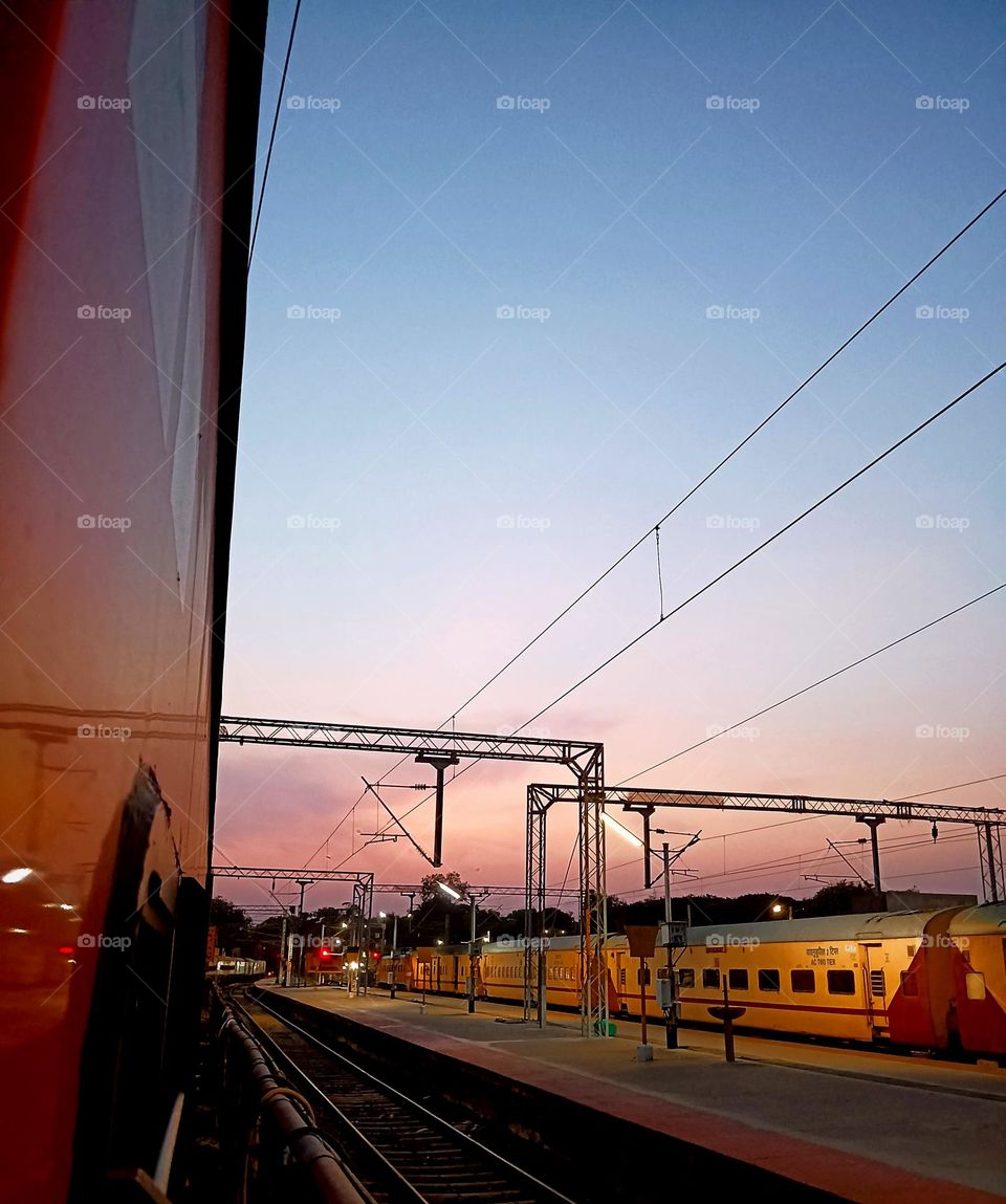 Railway station amazing view...