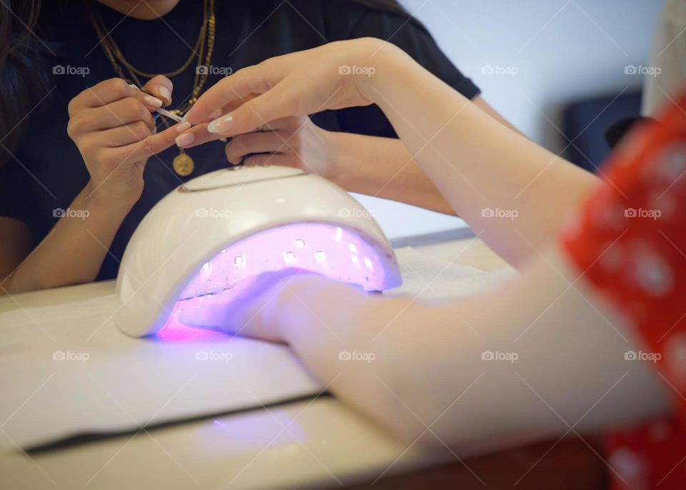 nail care at beauty center