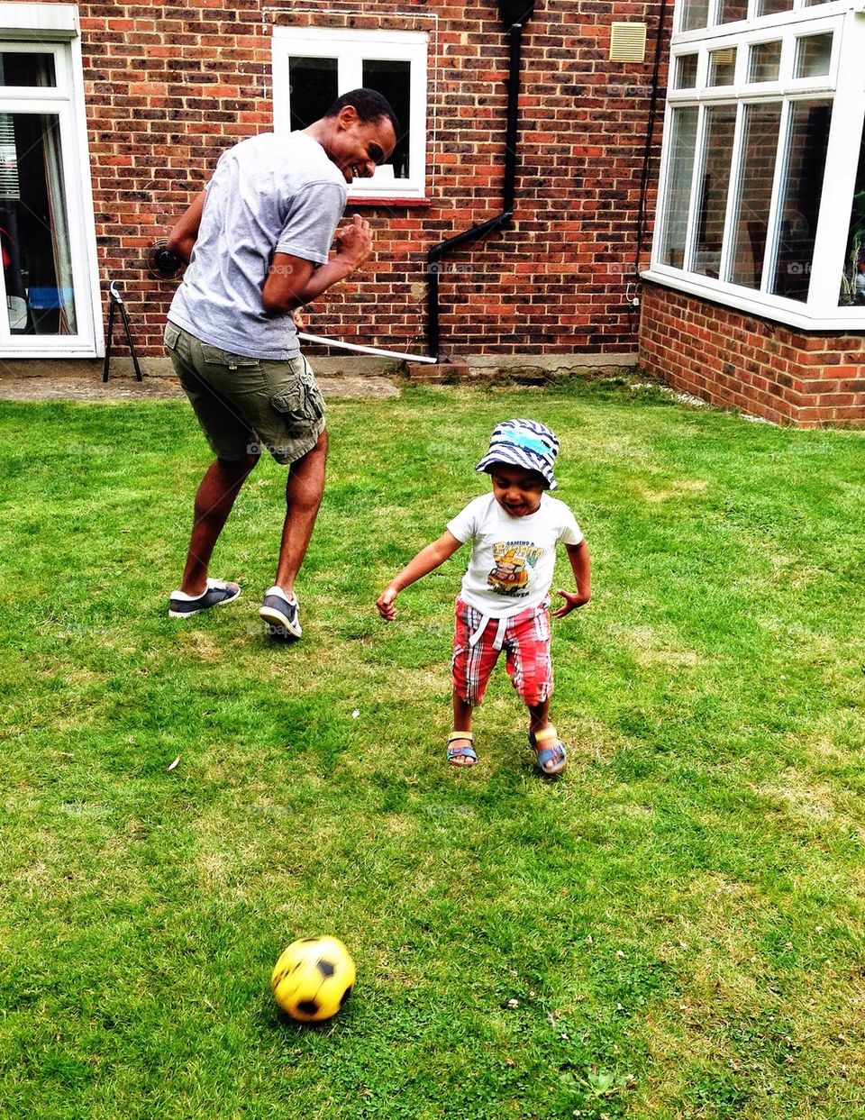 garden child fun playing by hannahdagogo