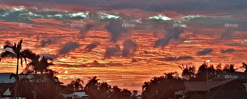 Sunset in Redcliffe Queensland