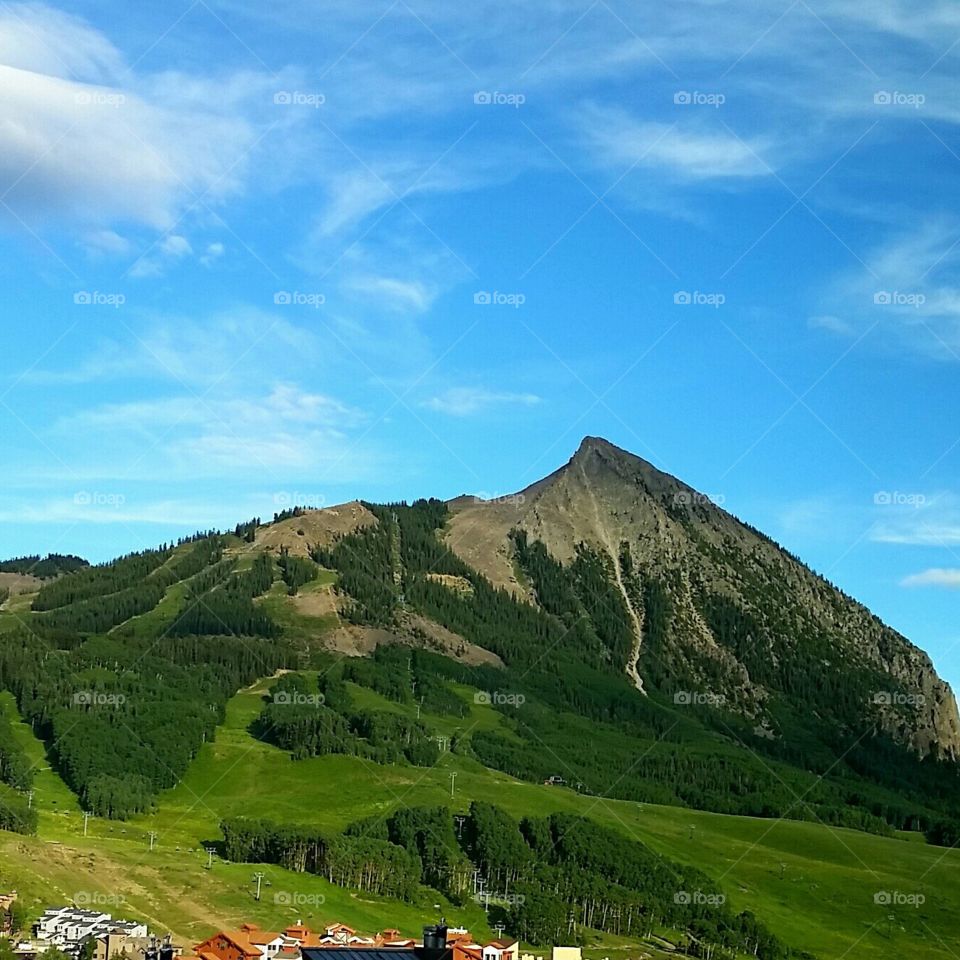 Majical Mountain. Taken from the window in the room where my daughter was sleeping for a week. siiiiick!