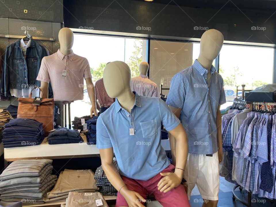 Mannequins at a store