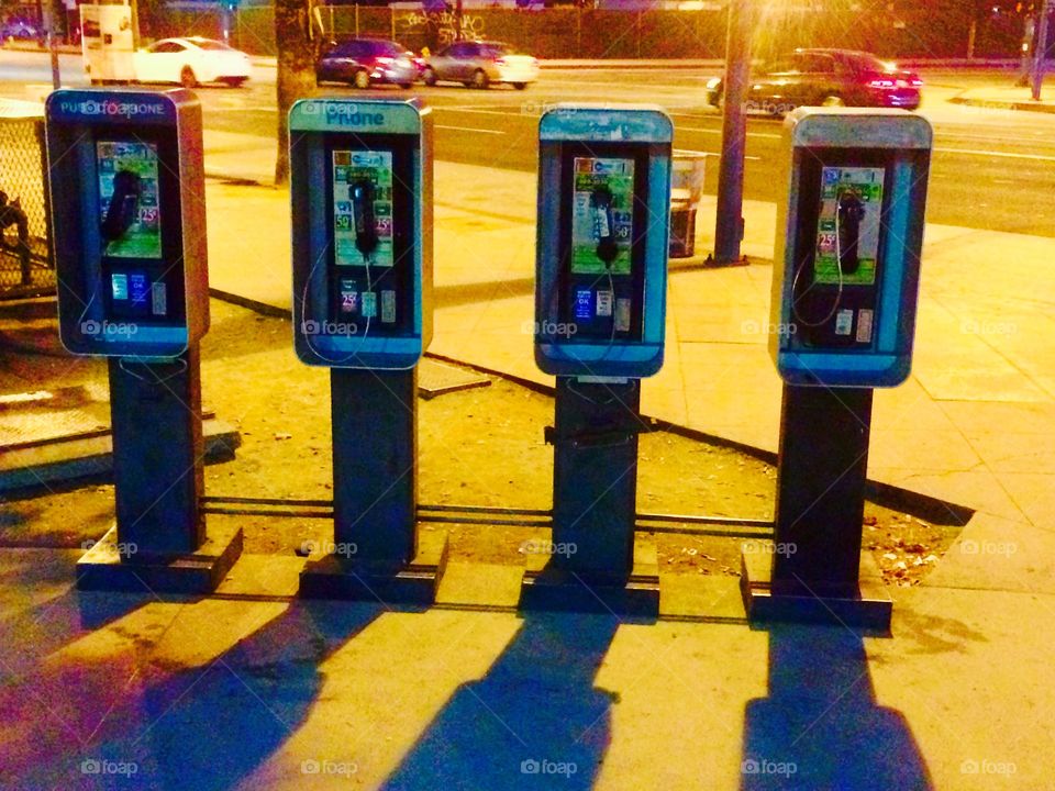 Pay phone lineup 