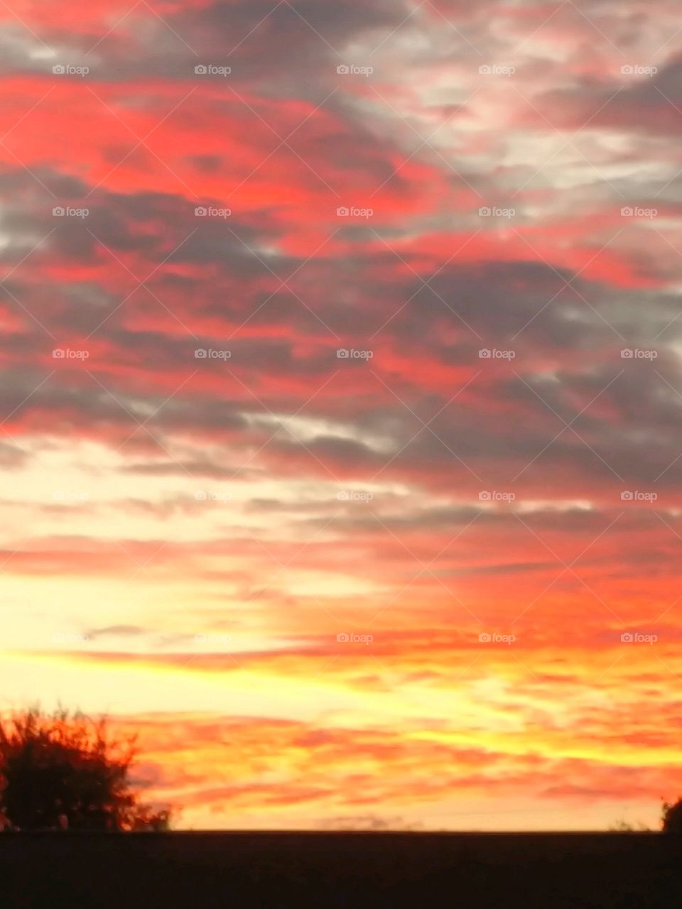 fire in the sky clouds