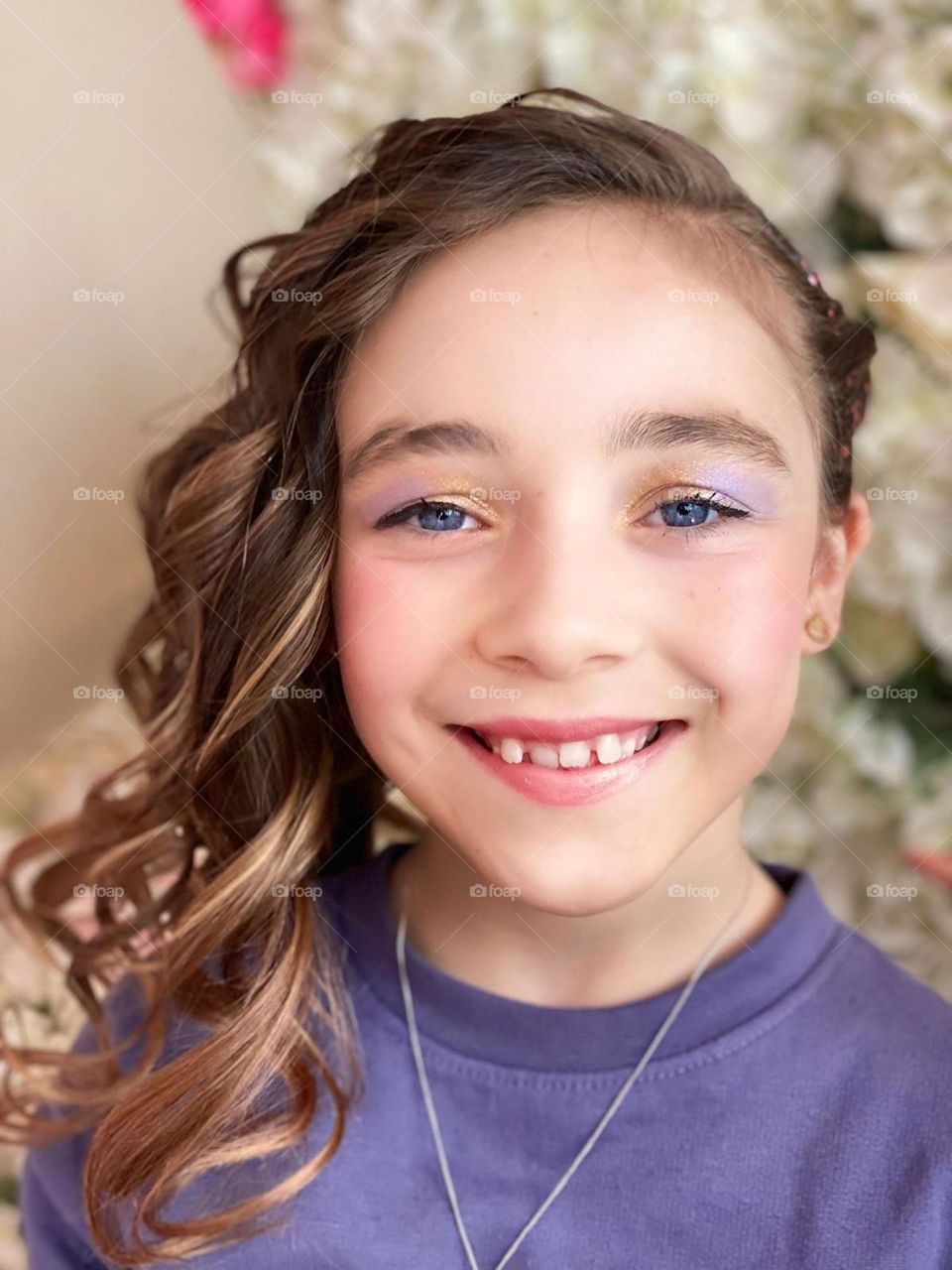 smile on her face. birthday girl