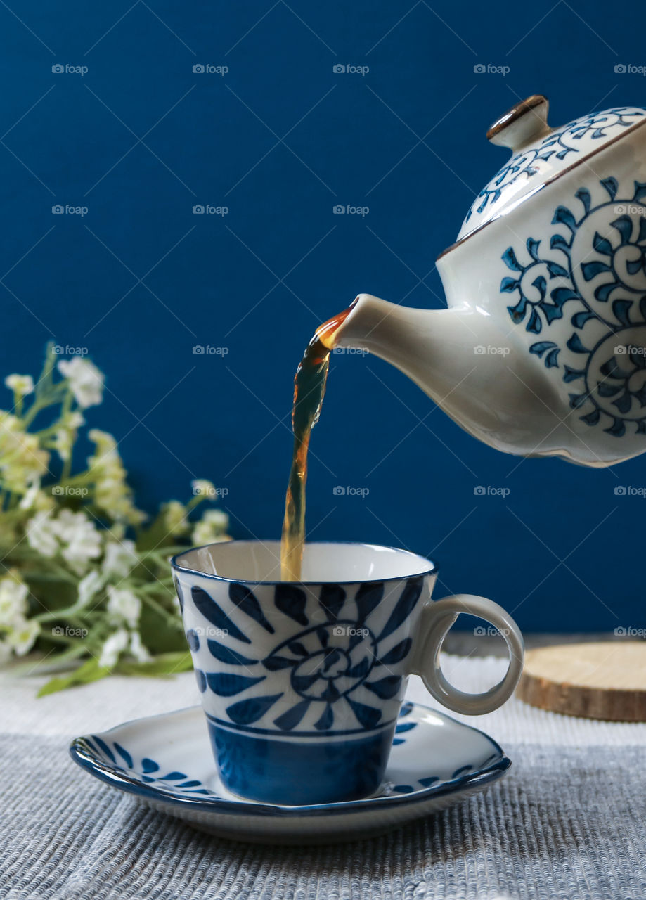 Blue Tea Set