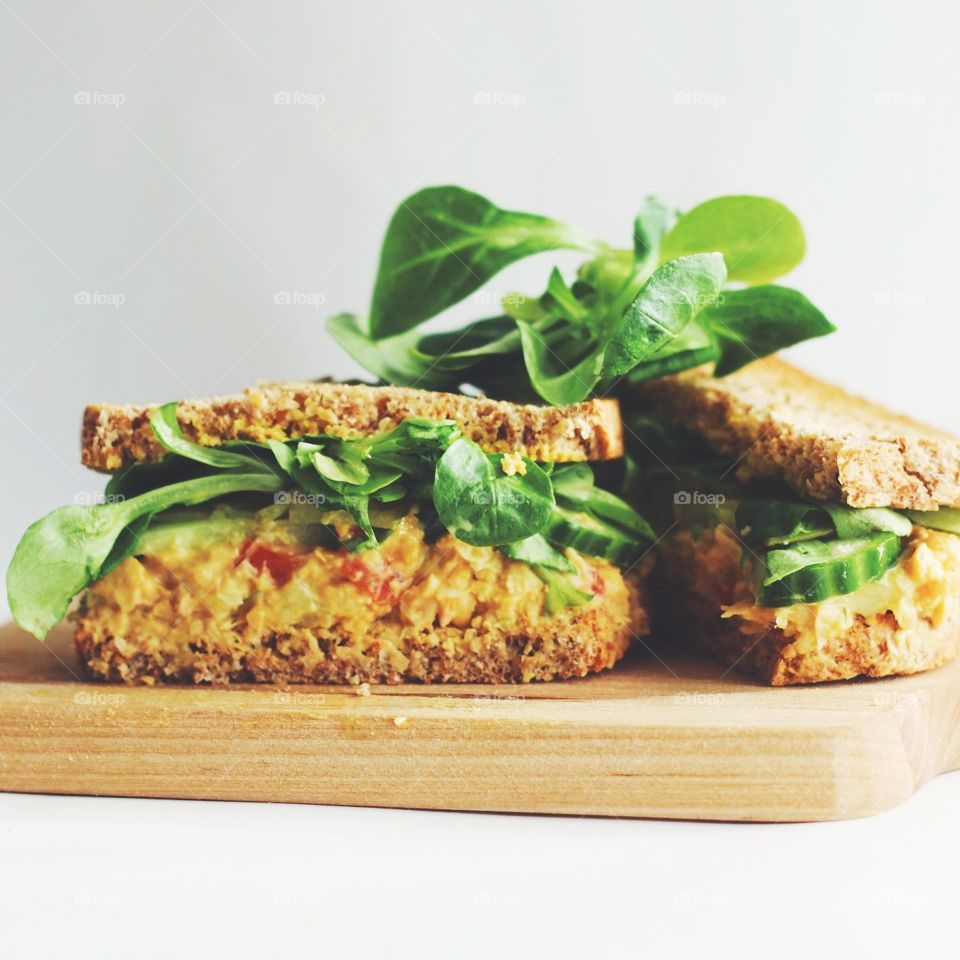 chickpea salad sandwich