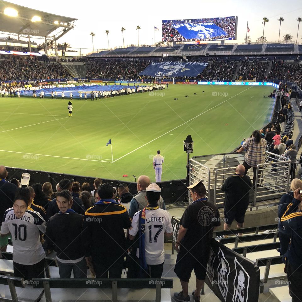 Cali Clasico at StubHub Center. Los Angeles Galaxy vs San Jose Quakes. Carson, California 