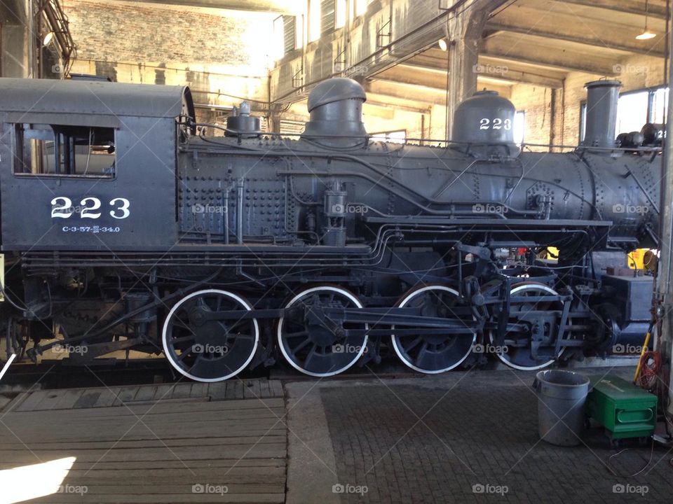 The 223 steam locomotive 
