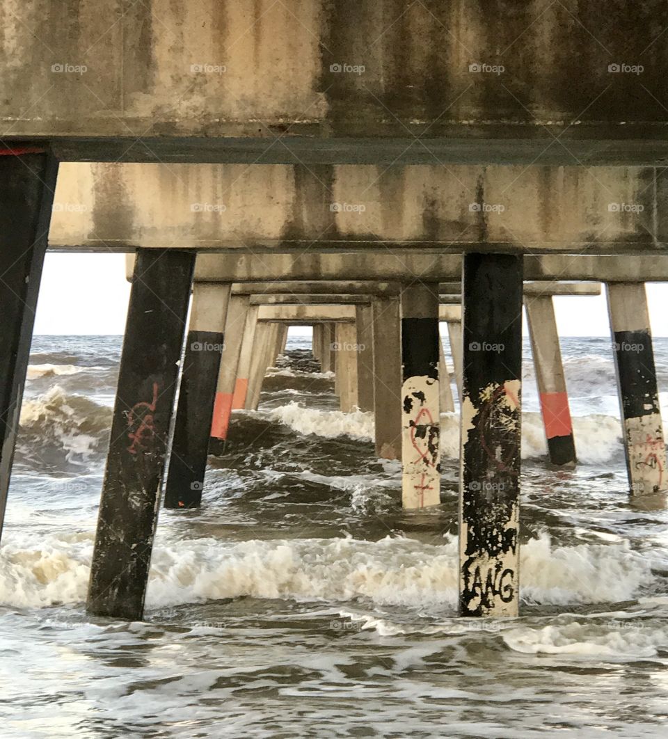 View under the pier