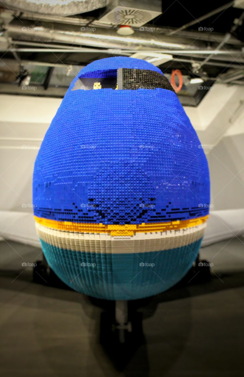 Air Force One made from Lego blocks