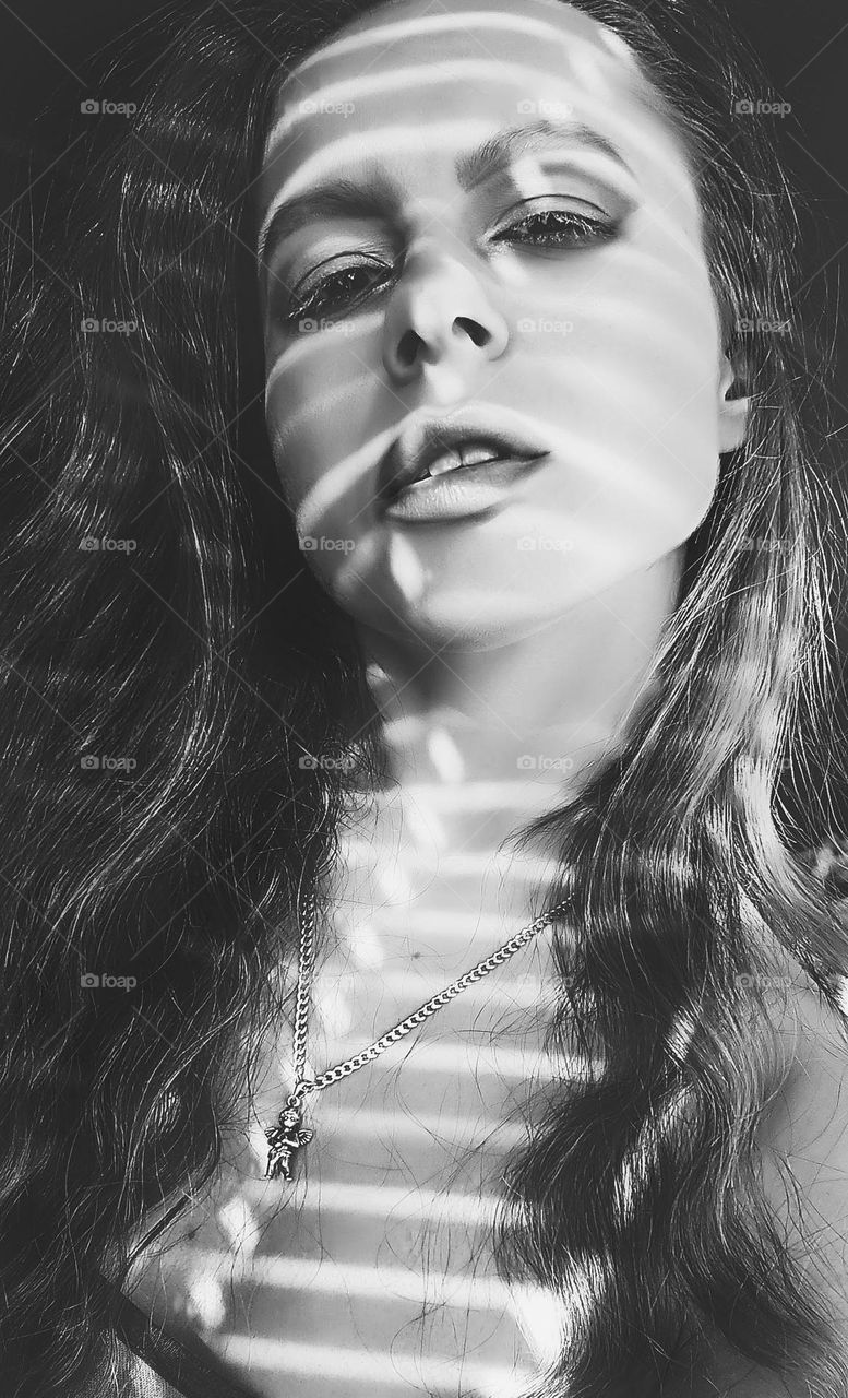 Self-portrait / lights and shadows