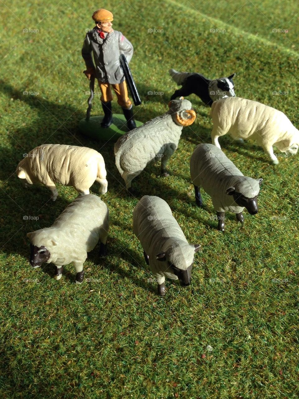 Britains Toys sheep and farmer