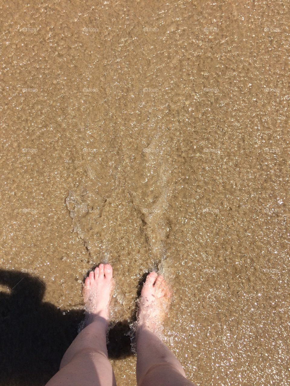 My feet in Cape Cod waters! 