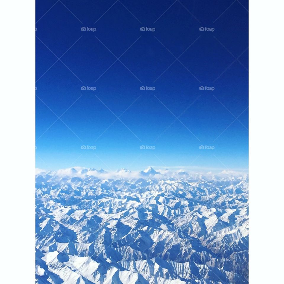 Himalaya from 33.000 feet
