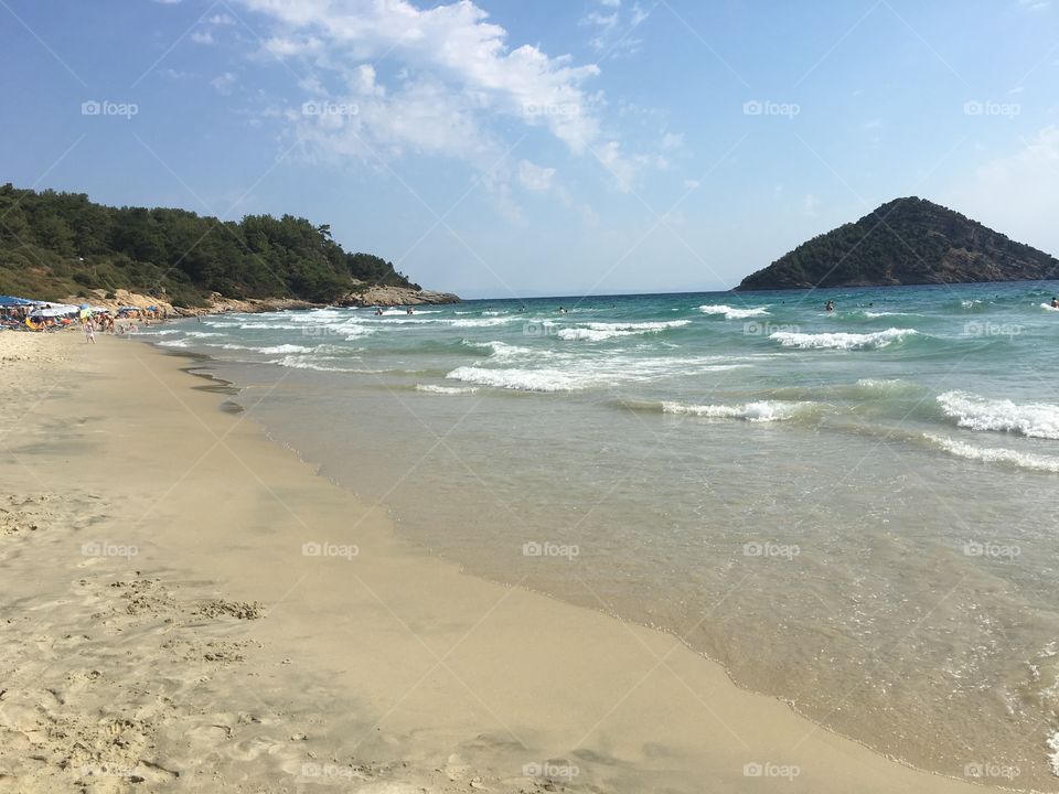 Paradise beach on Thassos island Greece