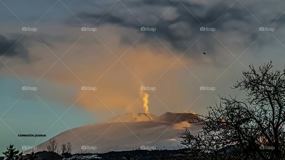 etna all'alba