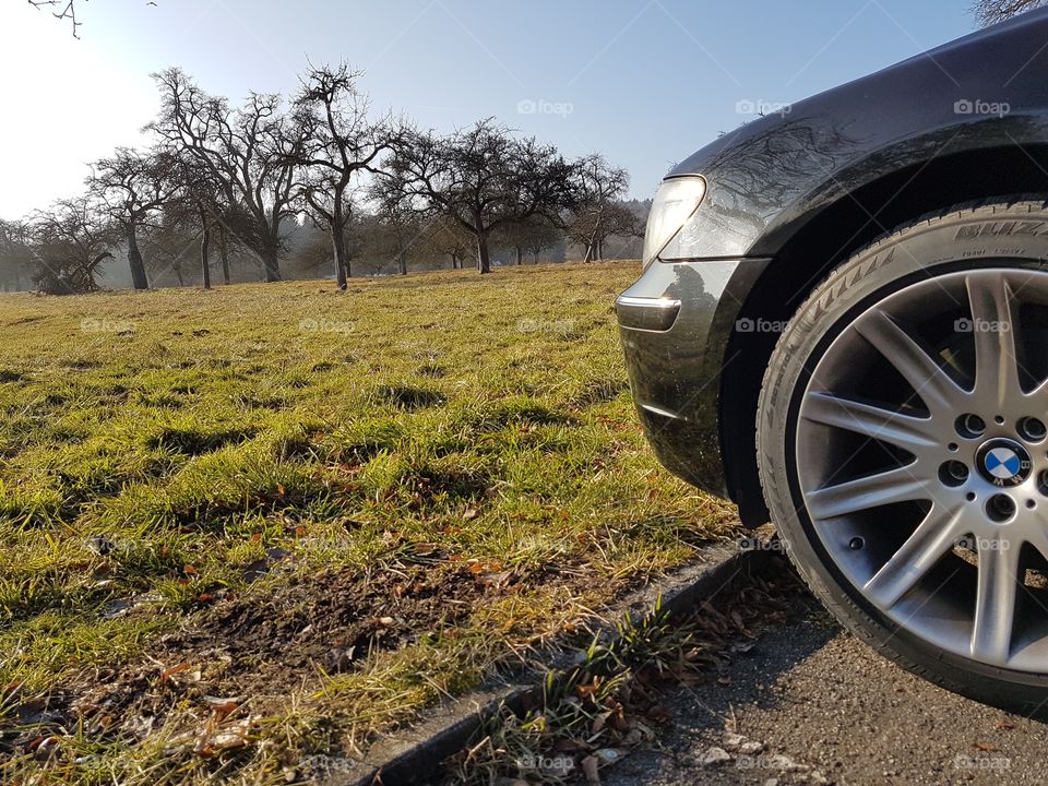 bmw 7 series in nature