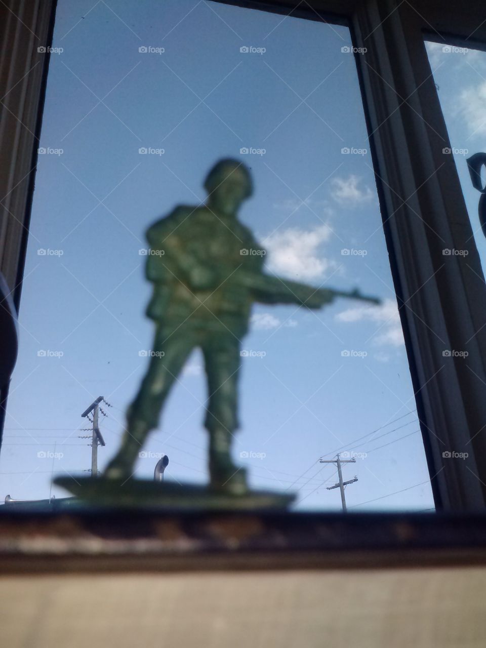 army man in my window
