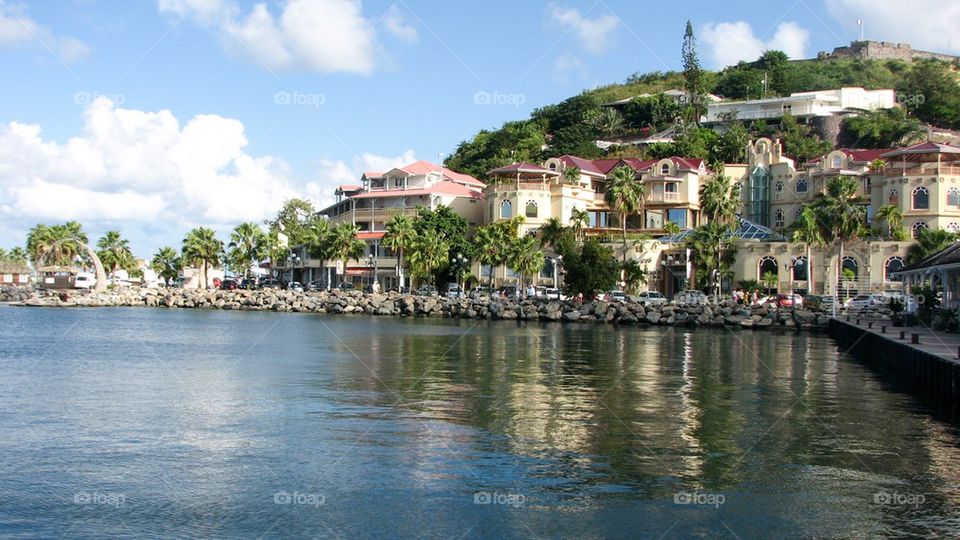 Caribbean island houses