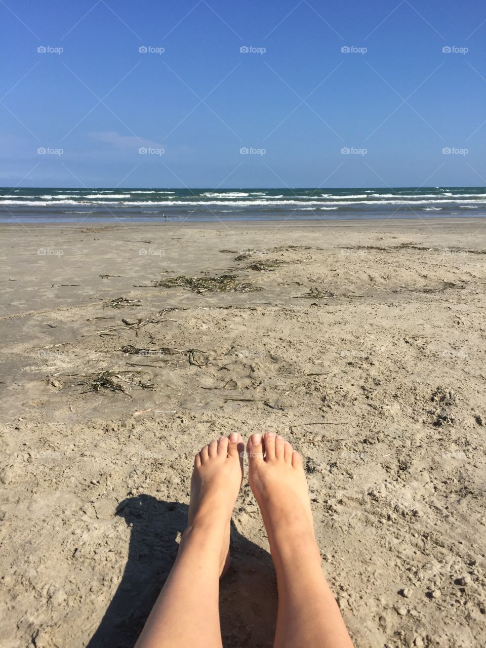 Toes in the sand 