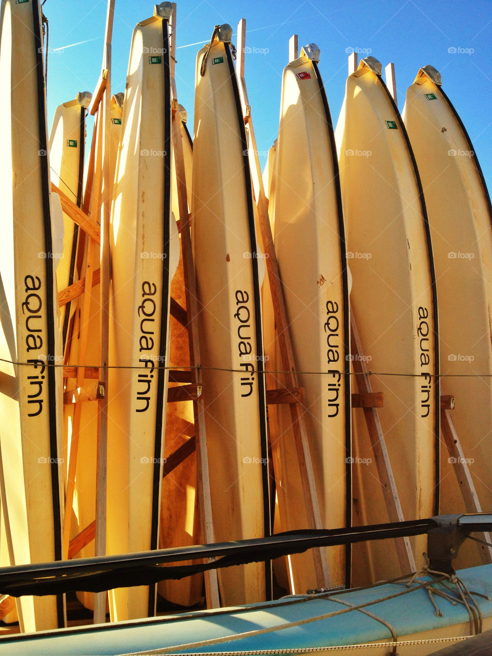 Sailboats in dry dock