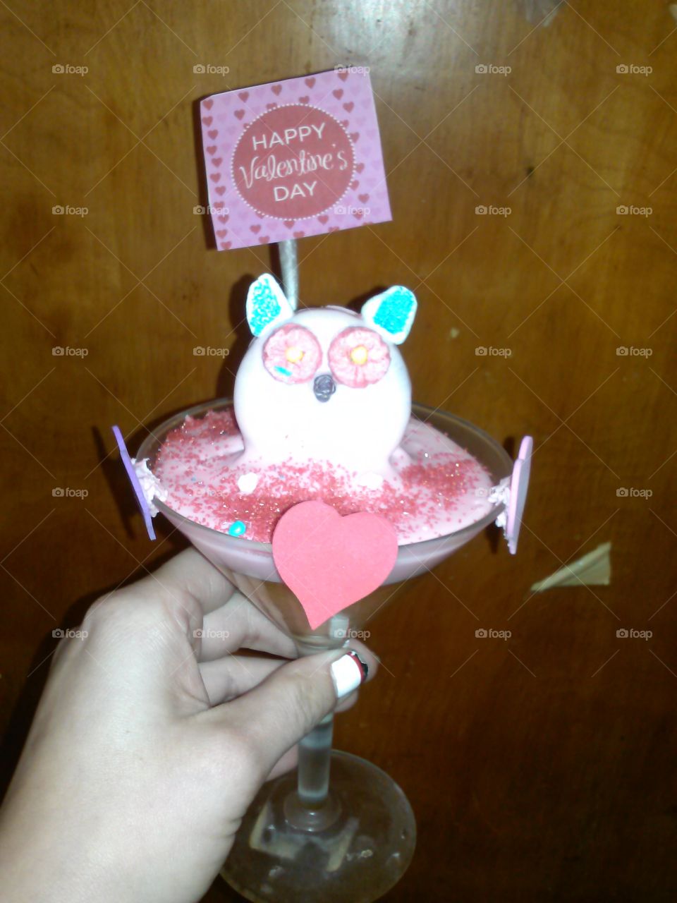owl martini cupcakes